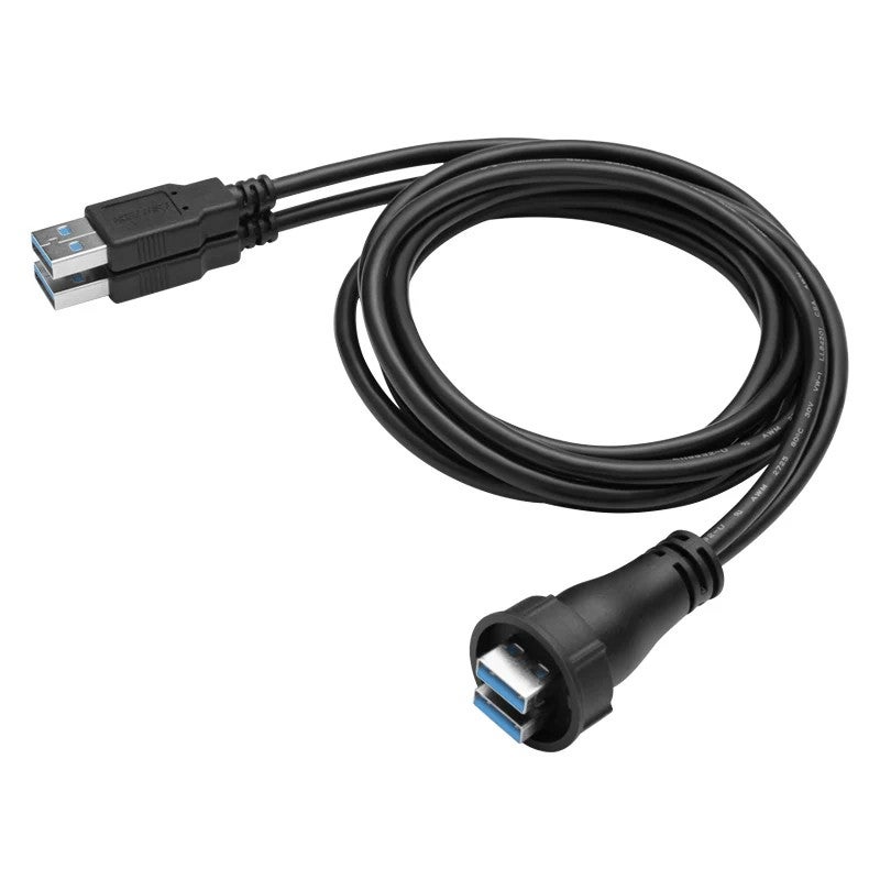 Y&D Dual USB 3.0 Male to Female Extension Cable for Car Marine Truck Bus - USB Port Adapter Cord - Automobile Chargers Compatible - Image 5